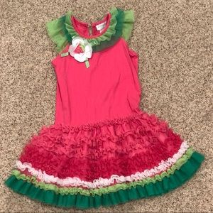 Emily Rose Strawberry Ruffle Dress